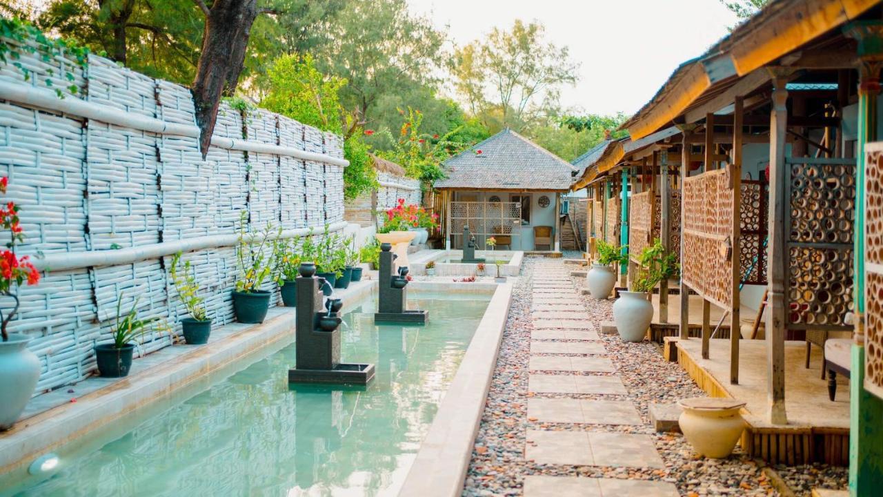 Bungalow Cafe Gili Beachfront Gili Meno Buitenkant foto